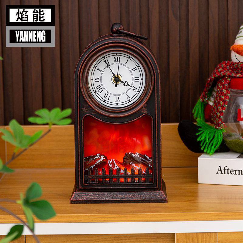 Clock Fireplace
