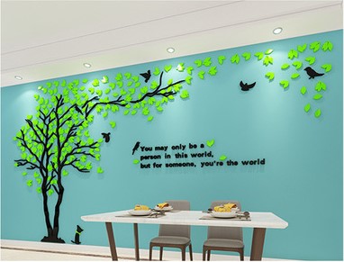 Acrylic 3D Tree Sticker