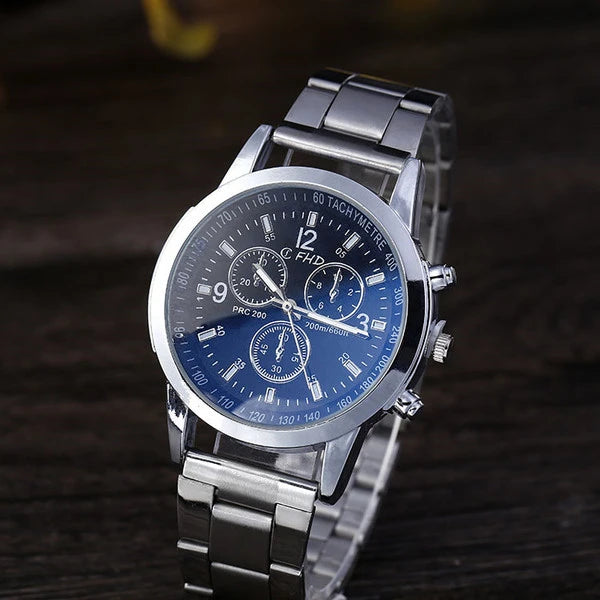 Glossy Steel Belt Watch