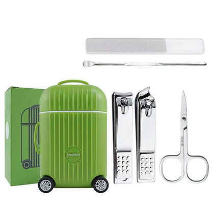 Mini Travel Suitcase Manicure & Pedicure Nail Care Kit (8 in 1)