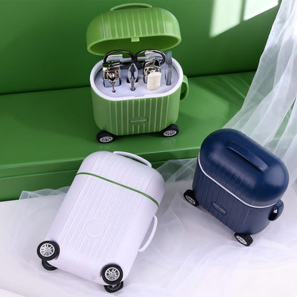 Mini Travel Suitcase Manicure & Pedicure Nail Care Kit (8 in 1)