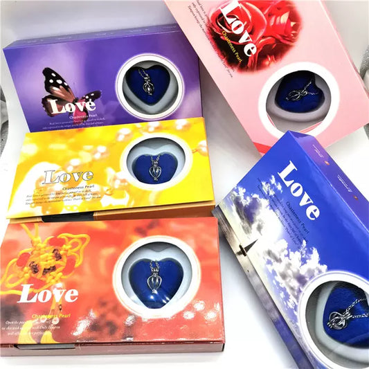 Love Pearl Necklace Gift Box Freshwater Pearl Jewelry