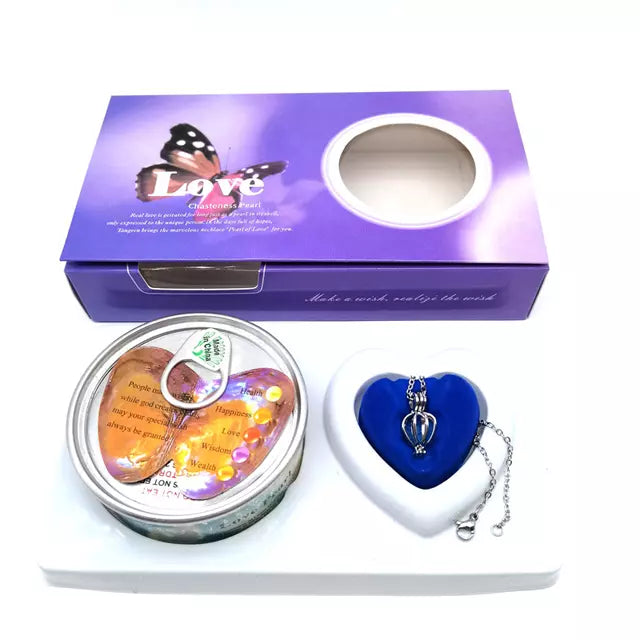 Love Pearl Necklace Gift Box Freshwater Pearl Jewelry