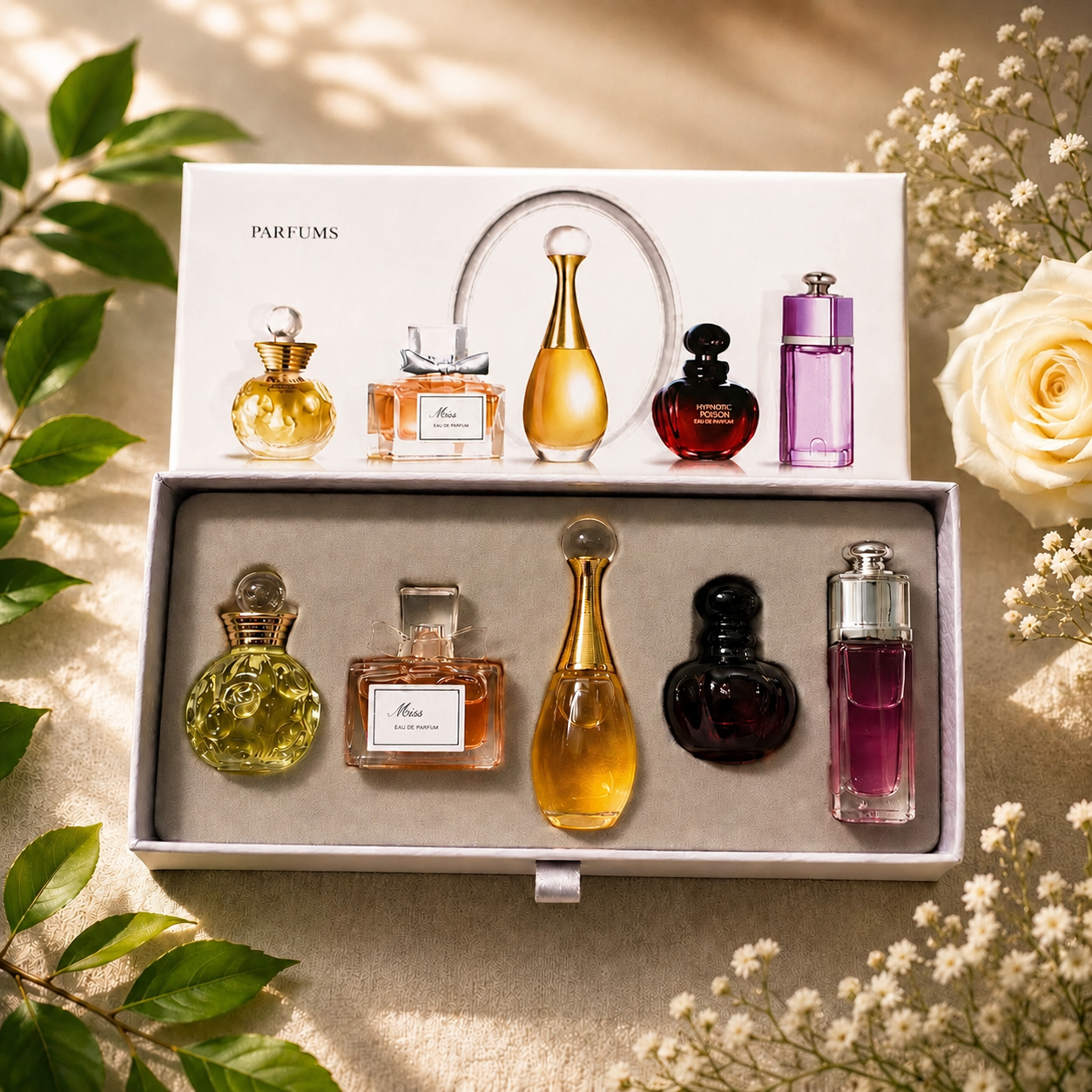 5 Pcs Premium Perfumes+1 Pcs Mini Card Perfume Free