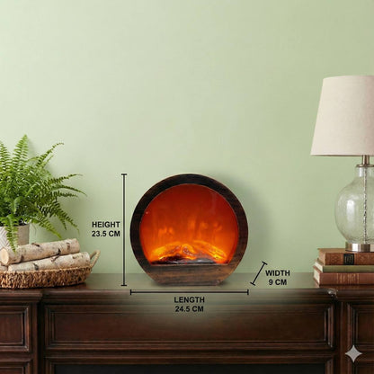 Decorative LED Fireplace - Home Decor Showpiece