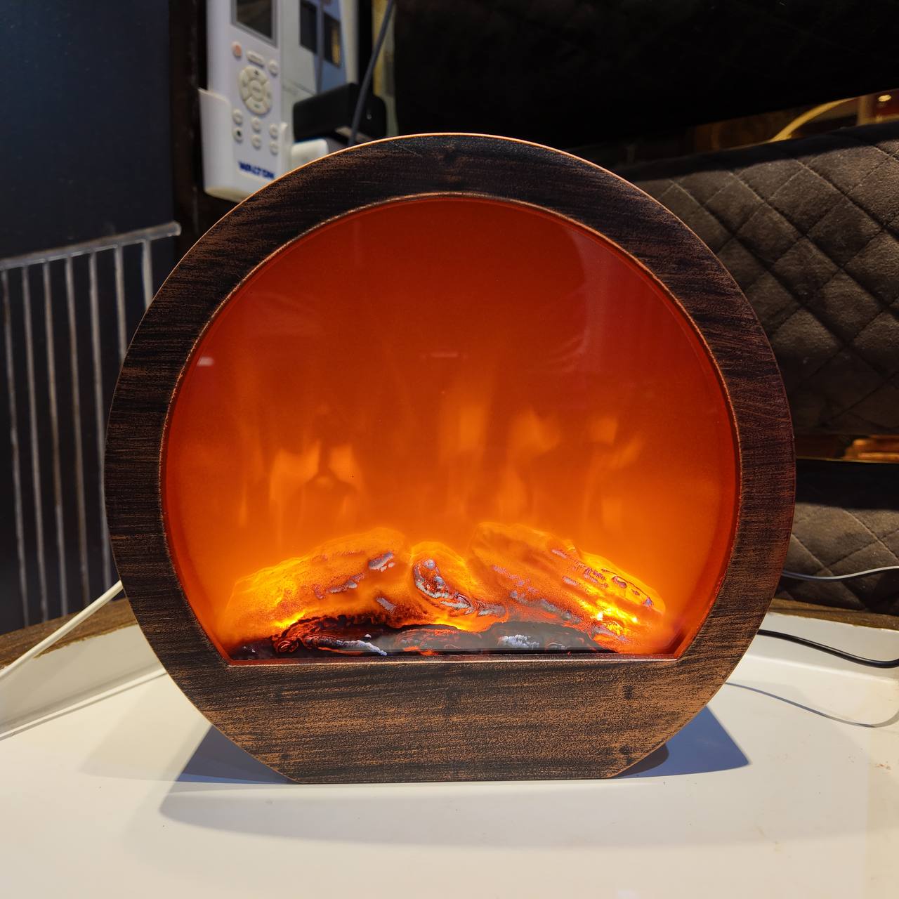 Round Fireplace