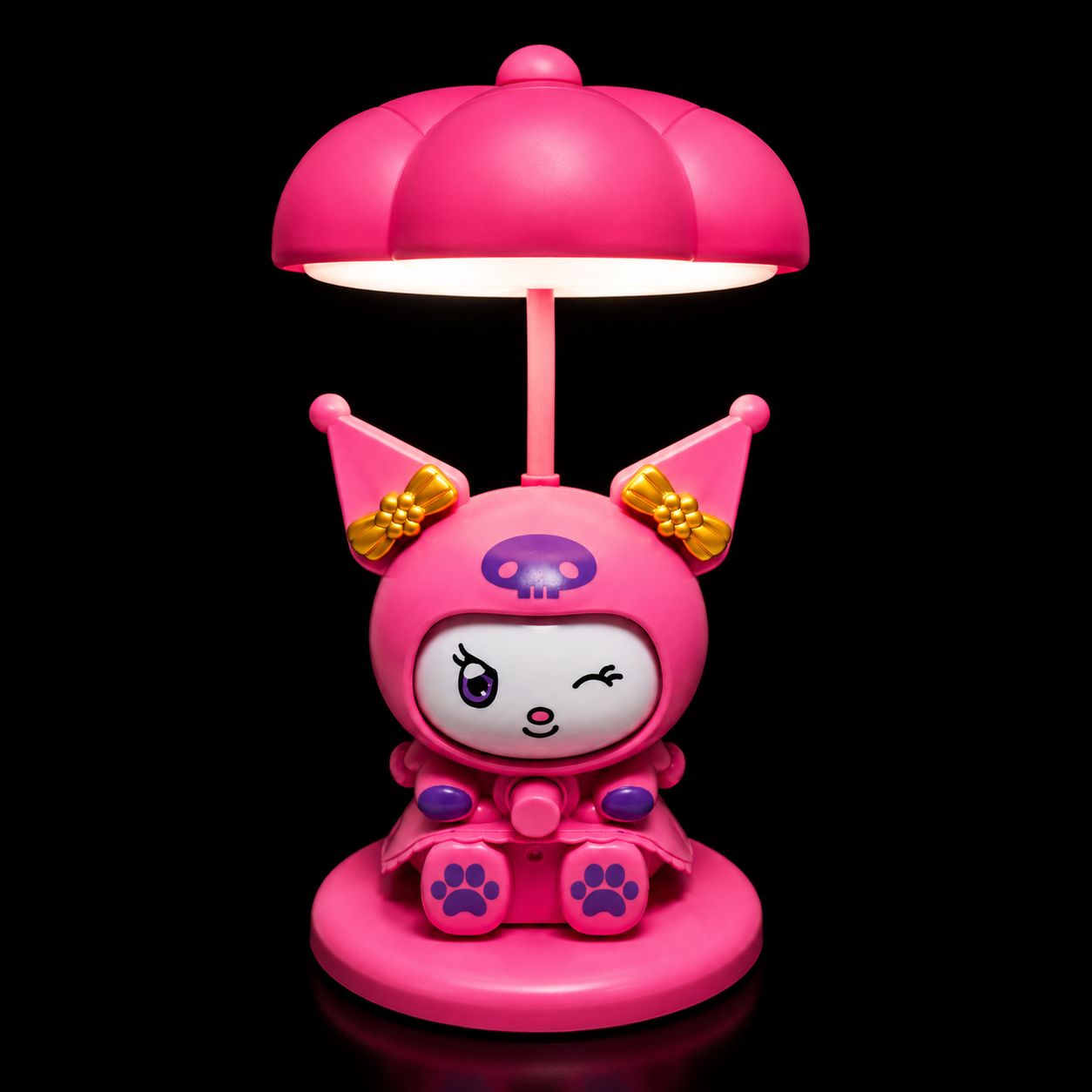 Cute Character LED Night Lamp with Built-in Rechargeable Battery