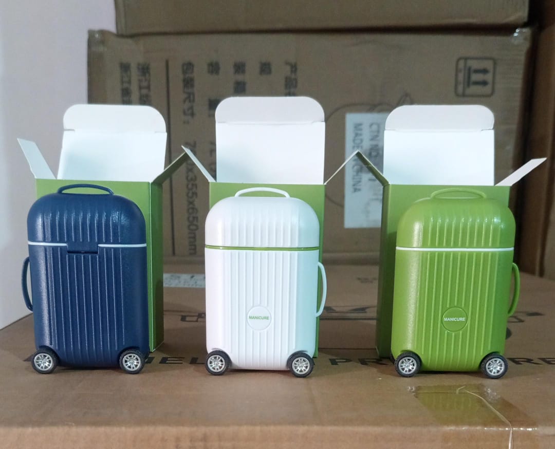 Mini Travel Suitcase Manicure & Pedicure Nail Care Kit (8 in 1)