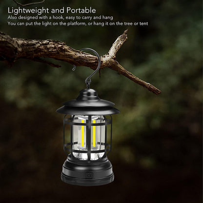 Portable Camping Lantern LED Light with Hanging Hook