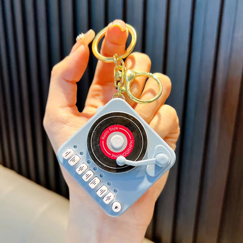 Retro Mini Music Player Keychain