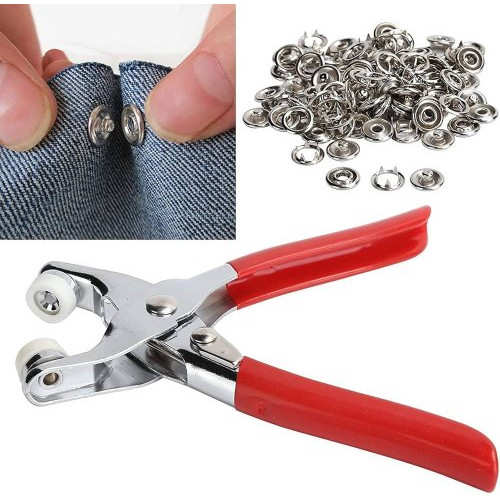 Hand Pressure Pliers for Prong Snap Button Fastener