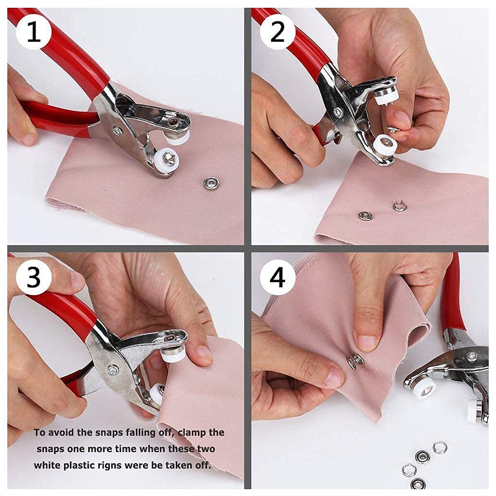 Hand Pressure Pliers for Prong Snap Button Fastener