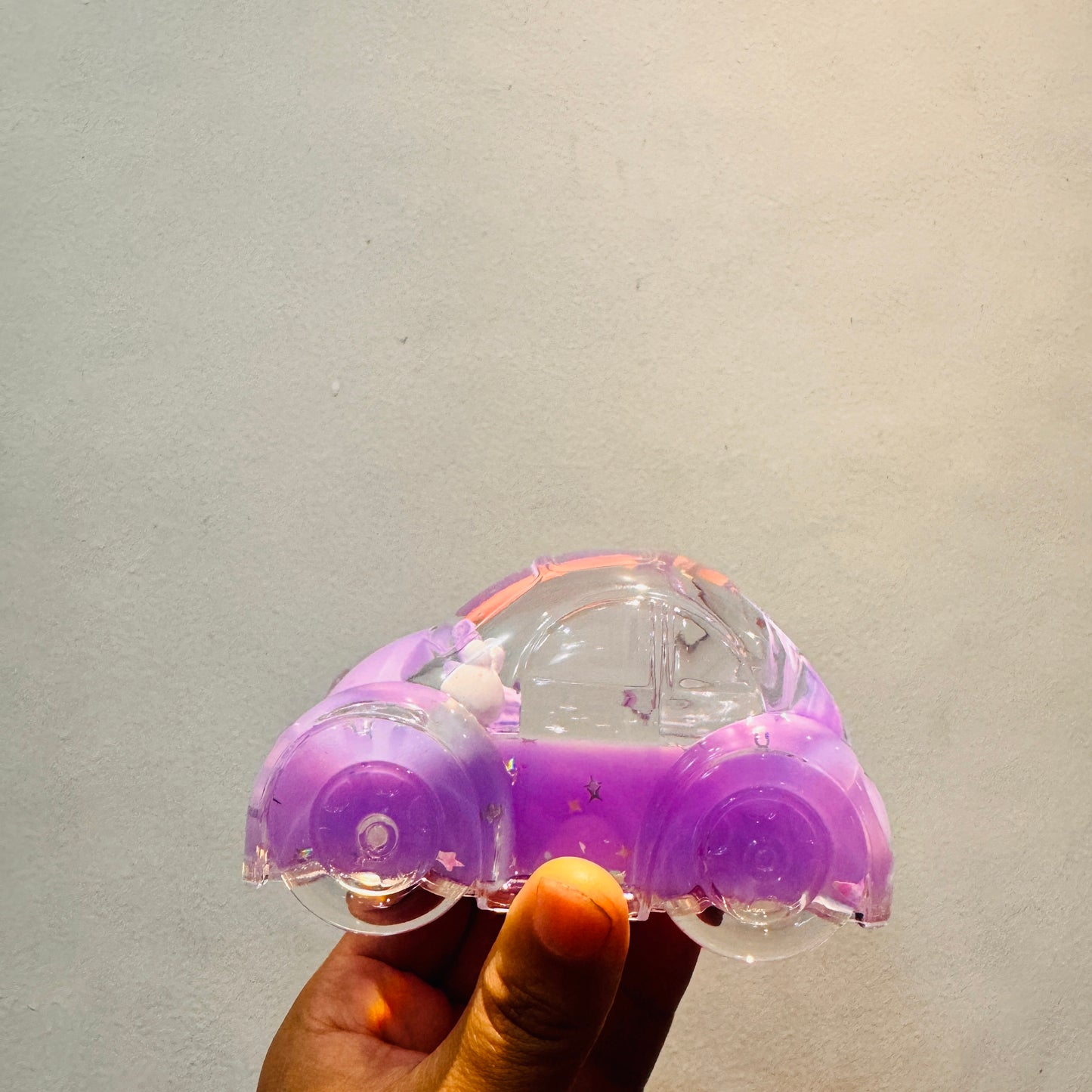 Cute Liquid Motion Rolling Car Toy with Bear Figure