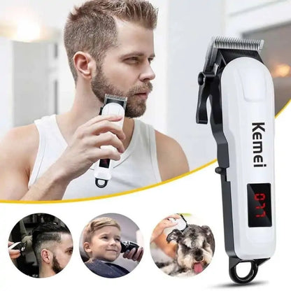 Kemei KM-809A Professional Rechargeable Hair Clipper Trimmer