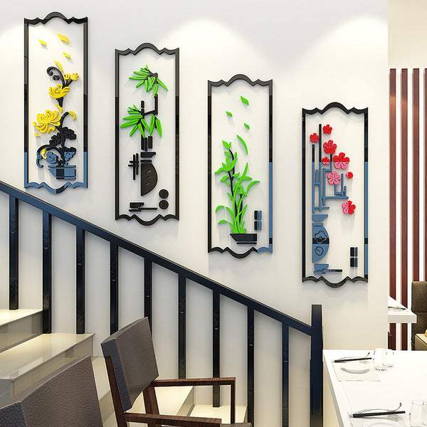 Acrylic 3D wall /stair Sticker