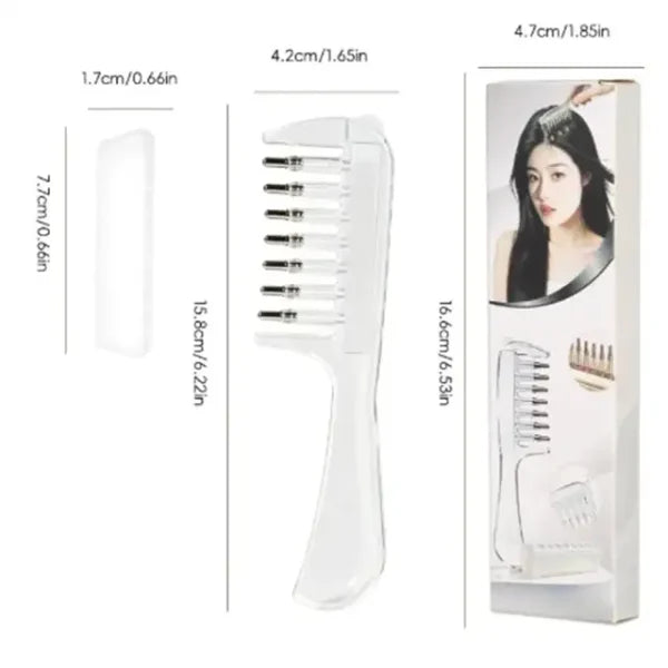 Refillable Scalp Oil Applicator Comb with Massage