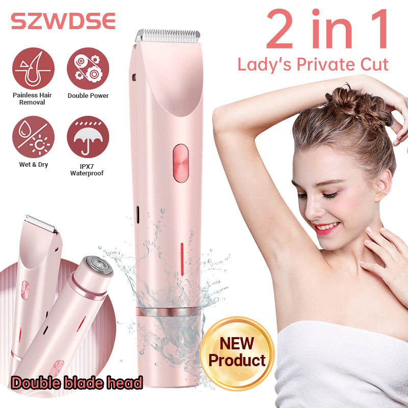 2-in-1 Ladies Hair Trimmer & Shaver
