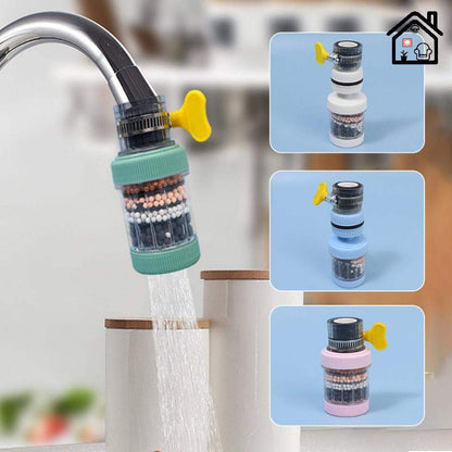 360° Rotatable Faucet Water Filter with Mineral Filter Beads