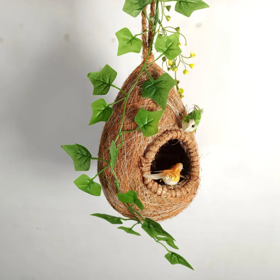 Handmade Hanging Bird Nest for Home & Garden Decoration