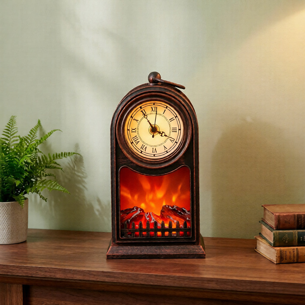 Clock Fireplace