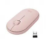 Logitech Pebble M350 rose color silent wireless mouse for office and travel