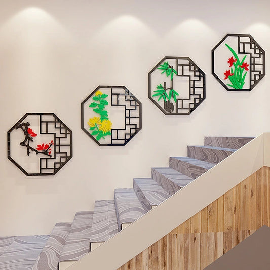Acrylic 3D Wall/Stair Rounded Sticker