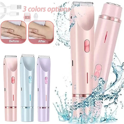 2-in-1 Ladies Hair Trimmer & Shaver