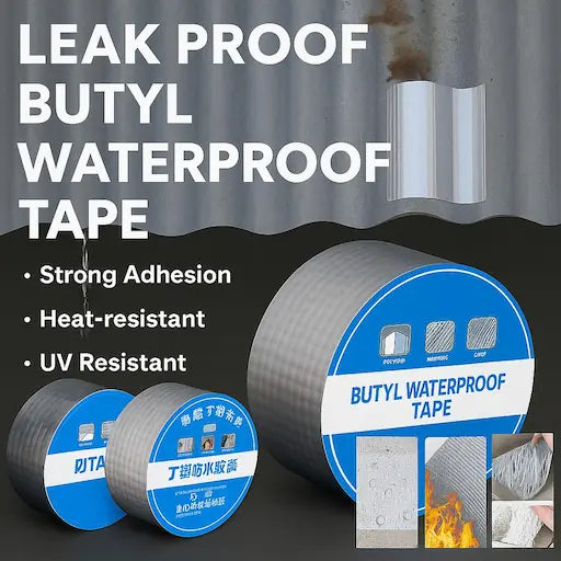 Waterproof Butyl Tape – টিন ছাউনি ও পাইপ ফাঁটল বন্ধের শক্তিশালী টেপ