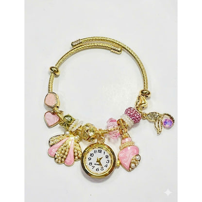 Women’s Bracelet Watch with Decorative Charms