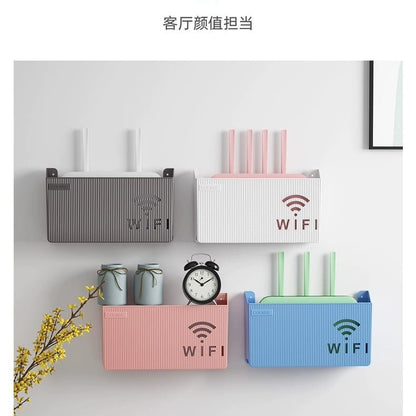 Wall Mounted WiFi Router Storage Box & Organizer